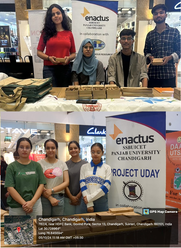 ENACTUS PANJAB UNIVERSITY SHOWCASES INNOVATIVE INITIATIVES AT DAAN UTSAV - A CELEBRATION OF GIVING